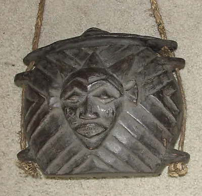 African Lub Box Bag Congo Pende Mende Prestige Jewelry Container Mask Primitive • $164.99