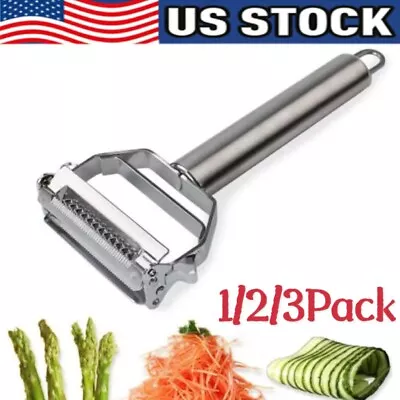 Stainless Steel Potato Peeler Vegetable Grater Fruit Slicer Carrot Cutter Tools • $5.89