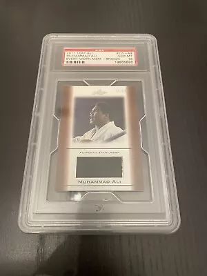 Muhammad Ali Event Worn Memorabilia Bronze PSA 10 2011 Leaf /60 • $100