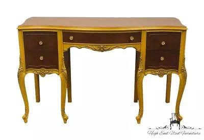 VINTAGE ANTIQUE Louis XV French Provincial Style 50  Two Tone Vanity Table W.... • $1499.99