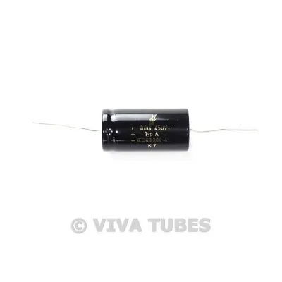 New F&T Germany 80uF 450V Axial Capacitor 80 UF @ 450 VDC Cap Tube Audio • $12.24