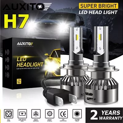 AUXITO H7 LED Headlight Bulb Kit High Or Low Beam 6500K Super White 20000LM USA • $19.99