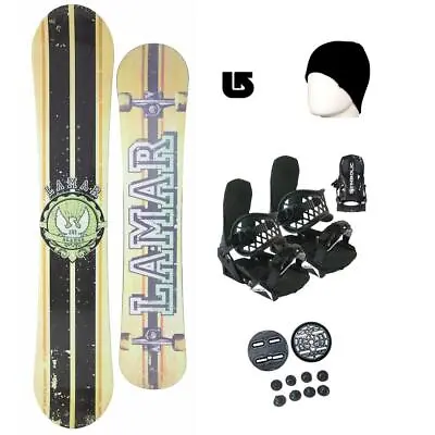 139cm Lamar Blazer Blem Snowboard And Bindings S Package Cap +Burton Decal Cre46 • $199.95