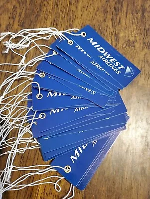 Vintage Midwest Airlines Bag Tag Lot Of 25  New Unused Blank Defunct MKE Airline • $19.99