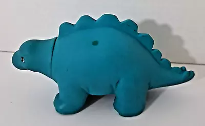 Vintage Dakin & Co 1987 Stegosaurus Dinosaur Blue Coin Bank Hard Plastic 4  • $3.95