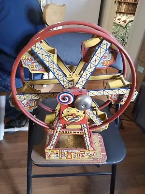 Vintage Rare #172 J.Chein Tin Litho Hercules Ferris Wheel Wind-Up Toy • $180