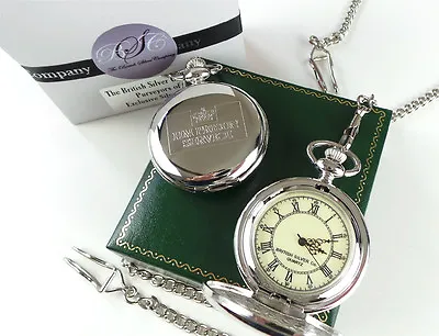 £25.95 • Buy HMP PRISON Crested Silver Pocket Watch Jail Warden Officer Luxury Gift Case
