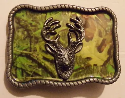 Deer Head Belt Buckle - Camo Belt Buckle -  Buck With Horns - New • $12.99