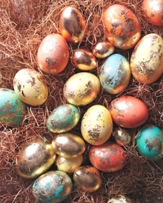 5 Liquid  Colours & Gold Shine Easter Egg Dye Paint Decorating Craft Art • £5.60