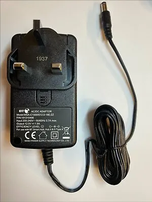 12V DC 1500mA Mains AC-DC Switching Adapter For X Rocker Gaming Chair 12 Volt • £11.49