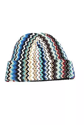 Missoni Women Multicolor Beanie Hat Wool Geometric Striped Pattern Casual Cap • $119.97