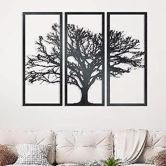 Tree Wall Art - Three Panel Metal Wall Art • £109