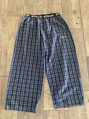 Men’s NCAA Michigan Wolverines Pajama Pants Size L • $12