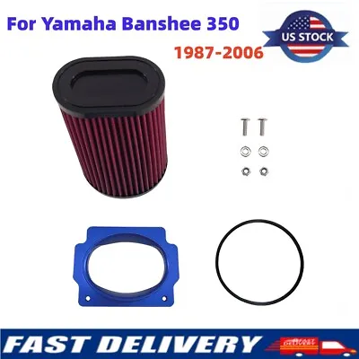 For Yamaha Banshee YFZ350 1987-2006 Pro Flow Airbox Adapter K+N Style Air Filter • $37.99