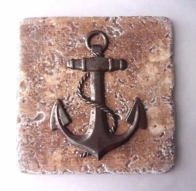 $8.99 • Buy Anchor Travertine Tile Mold Abs Plastic Mould Plaster Cement 6 X 6  X 1/3 