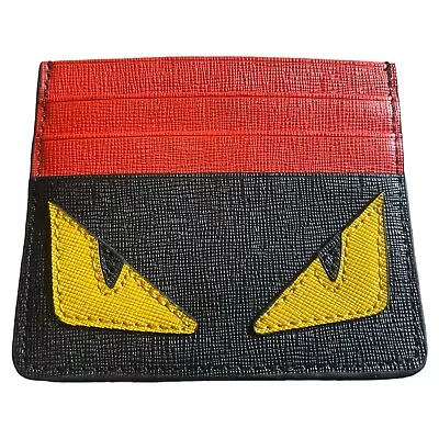 Monster Eyes Credit Card Wallet Red/Black 4”x 3.5” • $25