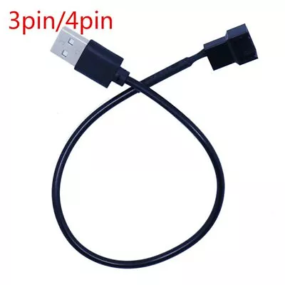 3Pin 4Pin Fan To USB Adapter Computer PC Power Cable Connector Cord Converter • $3.49