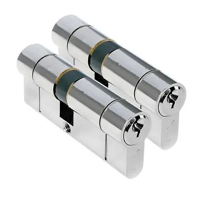 High Security 1 Star Euro Cylinder Keyed Alike Pair UPVC Door Lock Anti Snap • £20.38