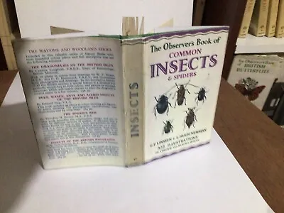 Observers Book Of Common Insects & Spiders 1958 + Copy D/J • £9.99