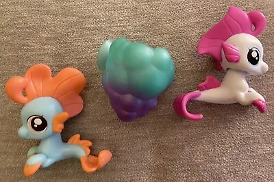 My Little Pony The Movie Baby Seapony Bubble Splash Sea Poppy & Shell Bath Toys • $8