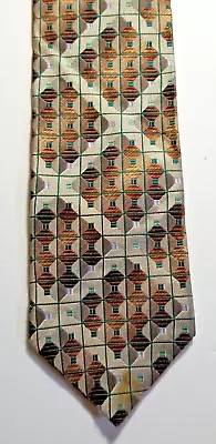 BUGATCHI Men's Necktie Made In Italy 100% Silk Geometric Power Tie Abstract • $29.99