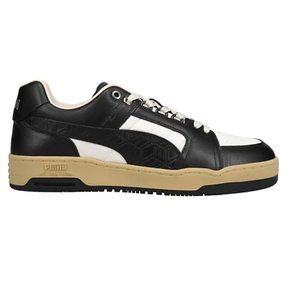 Puma Mcm X Slipstream Lo Court Lace Up  Mens Black Sneakers Casual Shoes 3887330 • $187.95