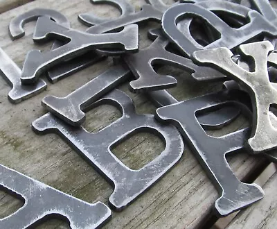 3  Tall Typewriter Font Rustic Metal Letters Thick Weldable • $3.99