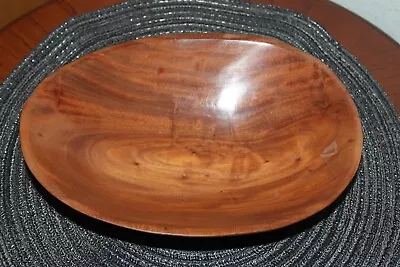 Wood Mahogany Bowl Wooden Brown Original • $25.50
