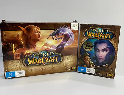 World Of Warcraft PC Big Box Sets X 2 USED Complete With Manuals And Guide • $29.95