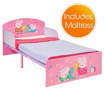 £129.99 • Buy Peppa Pig Cot Bed With Fibre Mattress Girls Bedroom Toddler Cotbed