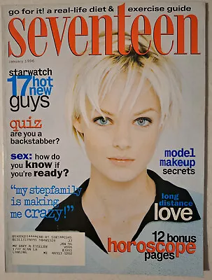 Seventeen Magazine (Jan 1996) Blur Guy Watch W/ Paul Rudd; K.d. Lang Short Feat • $44.99