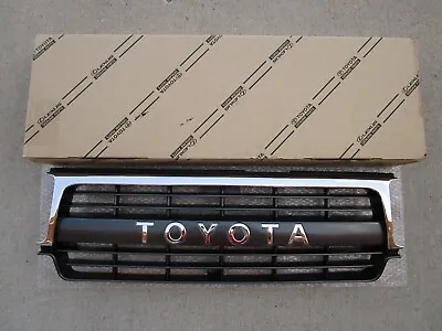 Fits :91- 95 Toyota Land Cruiser Fj80 Fjz80 Front Radiatir Chrome Grille Oem New • $441.83