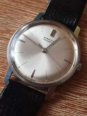 Vintage Marvin Hermetic Steel Watch 620A 1960’s • £281.10