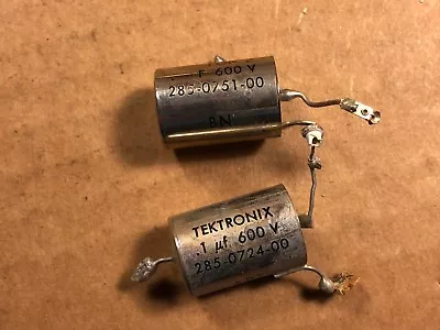 2 Vintage Tektronix Sprague Vitamin Q .1 Uf 600v PIO Guitar Amp Capacitors #F • $25