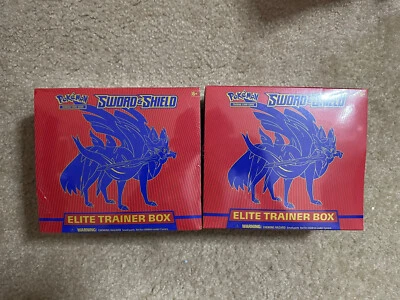 $129.99 • Buy Pokemon Zacian Sword And Shield ETB Elite Trainer Box Sealed 2020