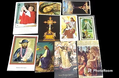 $12 • Buy Vtg Lot Of 10 Catholic Religious Prayer Holy Cards Obituary Devotional Ephemera