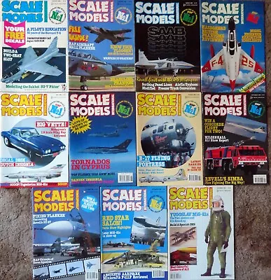 SCALE MODELS Hobby Magazine - Your Choice Year(s) Lots 1975-1989 (UK) • $29.95