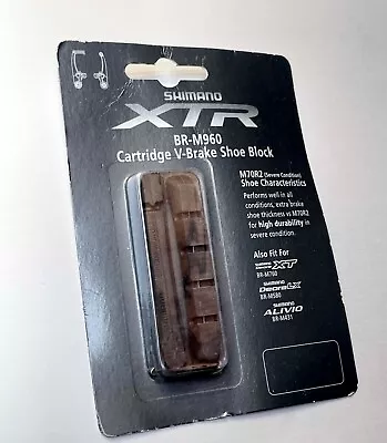 £18.98 • Buy 2x Shimano XTR SHOE BLOCK BR-M960 Skates In Condition CARTRIDGE NEW MTB