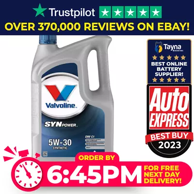 Valvoline SYNPOWER ENV C1 5W-30 Synthetic Engine Oil 5L • £41.73