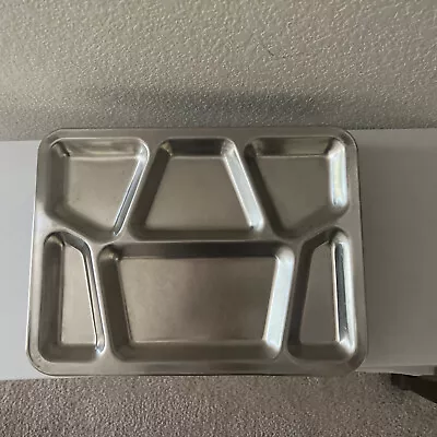 LOT 10 CARROLLTON USN MESS HALL STAINLESS STEEL Prison Cafeteria Food Meal TRAYS • $90