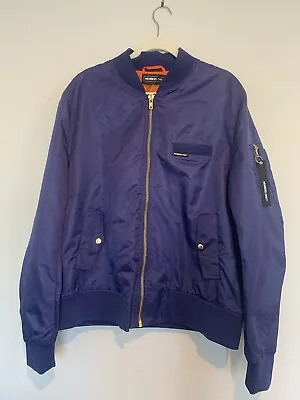 Men’s Members Only Navy Blue MA-1 Bomber Jacket 2XL • $89.99