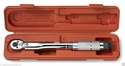 1/4  Inch Dr Adjustable Torque Wrench Reversible Clicker Torq Tork 20-200 In/lb • $27.95