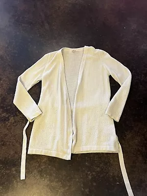 Malo Pale Green Netted Cardigan Cashmere 44 M • $96