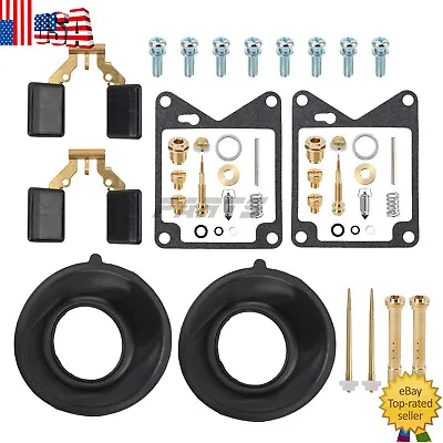 2 Carb Repair Kit For 81-83 Yamaha Xv920 Xv 920 Virago & 2 Carburetor Diaphragm • $21.94