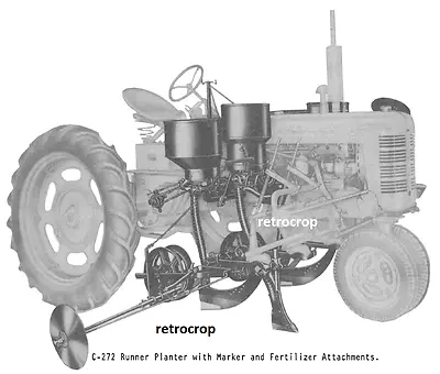 IH McCormick Farmall C C-272 Mounted Planter & Side Dresser Owner's Manual  • $20