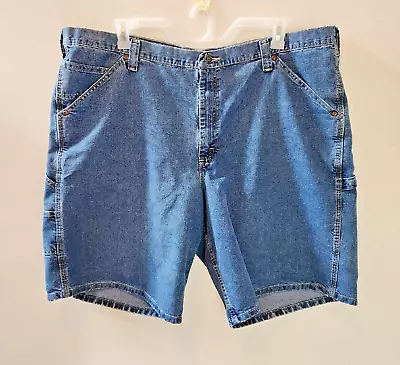 Lee Denim Jean Shorts Mens Size 44 X 10.5 Blue Carpenter Style Medium Wash • $15