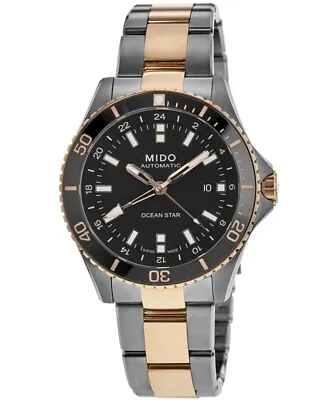New Mido Ocean Star GMT Black Dial Two-Tone Steel Men's Watch M026.629.22.051.00 • $1200