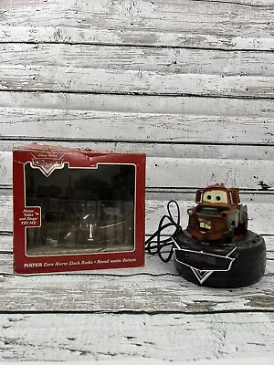 Disney Cars Tow Mater Digital Alarm Clock Radio Talks & Sings With Box - WORKING • $54.99