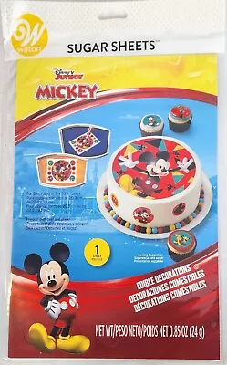 Disney Mickey Mouse Edible 8” Cake Topper Birthday Decorations Sheet Circle • $9.95