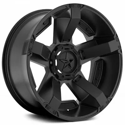 (4) 18  XD Wheels XD811 Rockstar 2 Satin Black Off Road Rims (B41) • $1368
